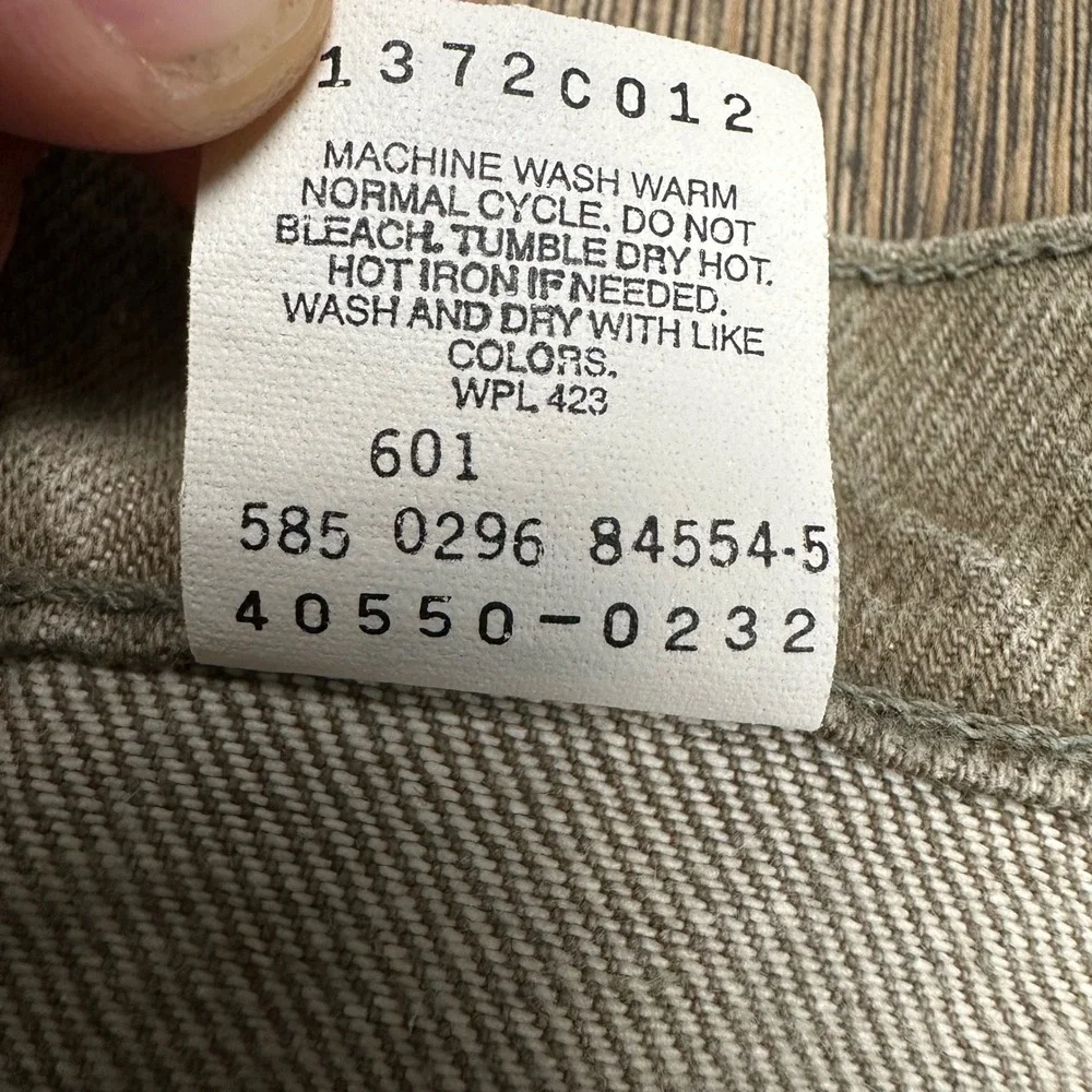 Levis 550 Orange Tab Vintage Jeans Mens 38x32 Tan USA Made 1996 Relaxed Tapered